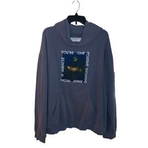 Seek Discomfort You’re One Positive Thought Away From A Miracle Blue Hoodie XXL